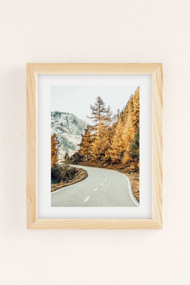 83 Oranges Snow And Gold Pine Art Print #1