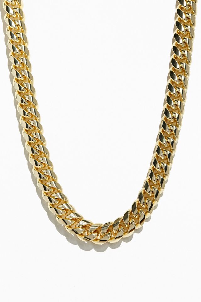 King Ice Miami Cuban Curb Chain Necklace | Urban Outfitters Canada