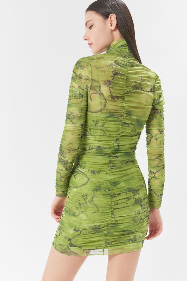 I.AM.GIA Amara Ruched Mesh Mini Dress #1