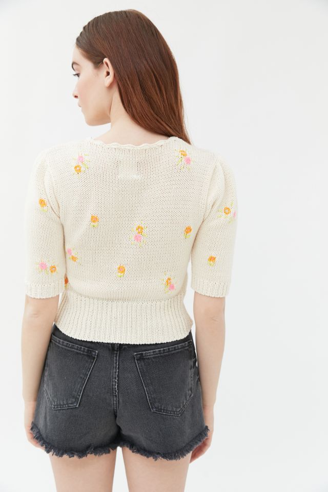 Tach Clothing Floral Knit Cardigan #3