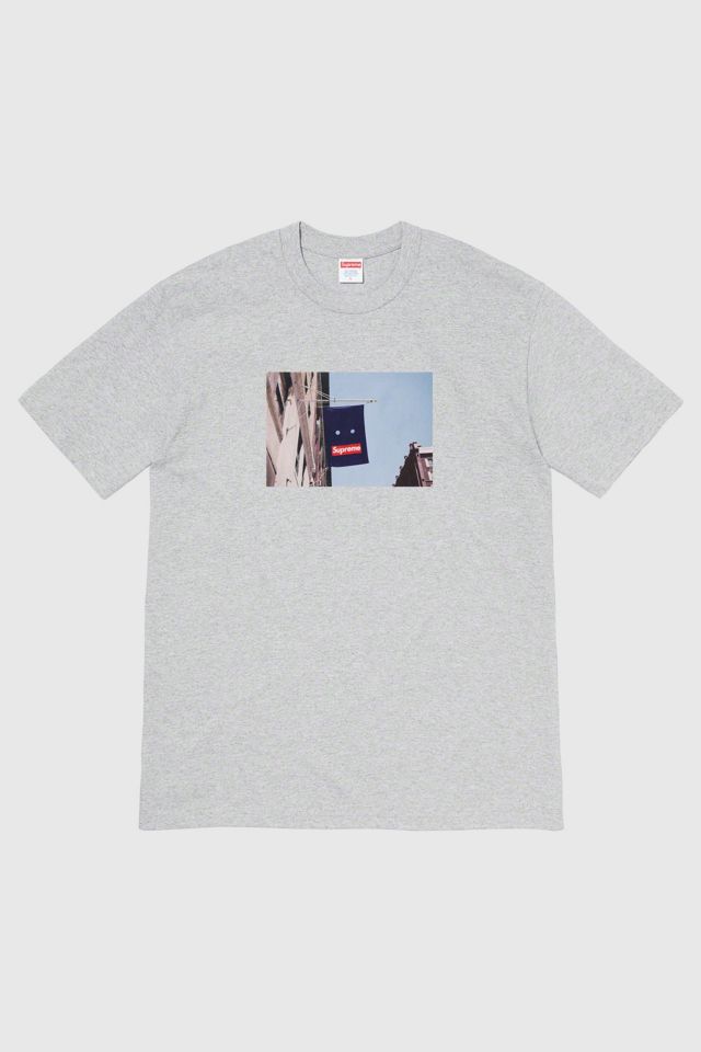 Supreme banner hotsell tee natural