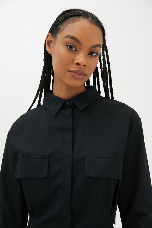 Lioness Button-Down Shirt Dress #1