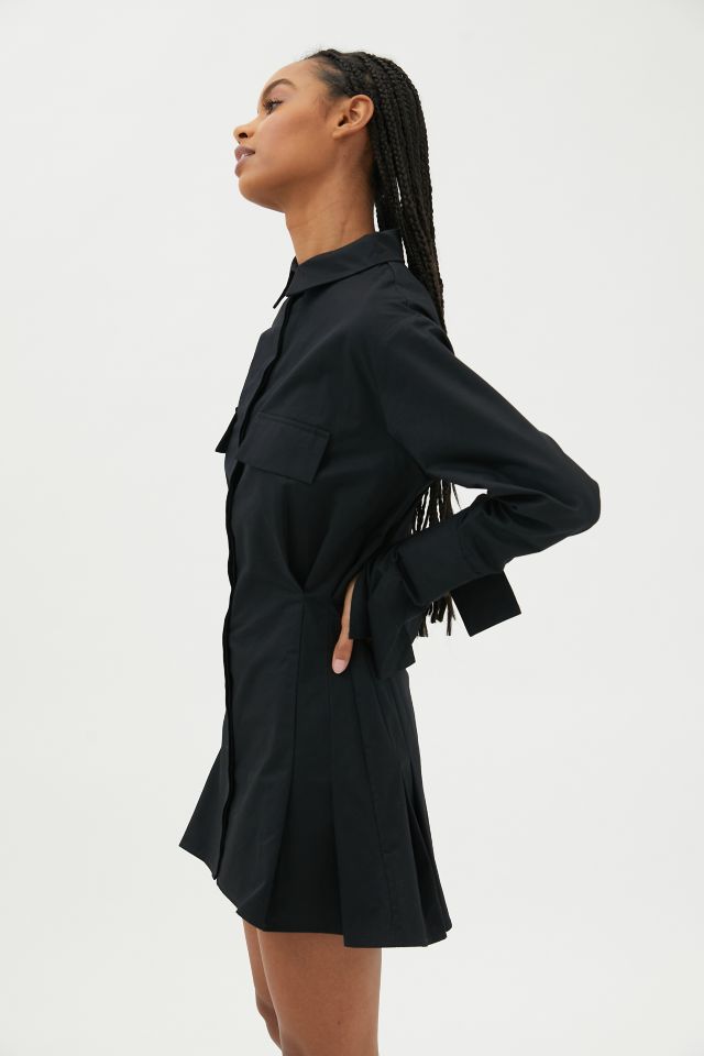 Lioness Button-Down Shirt Dress #4