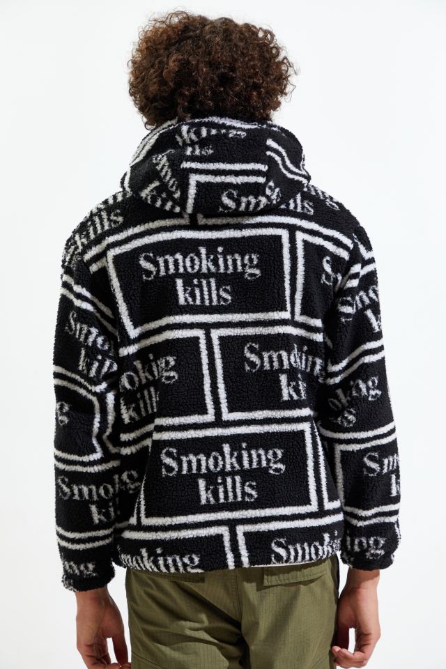 Smoking Kills Boa Zip Up Hoodie-