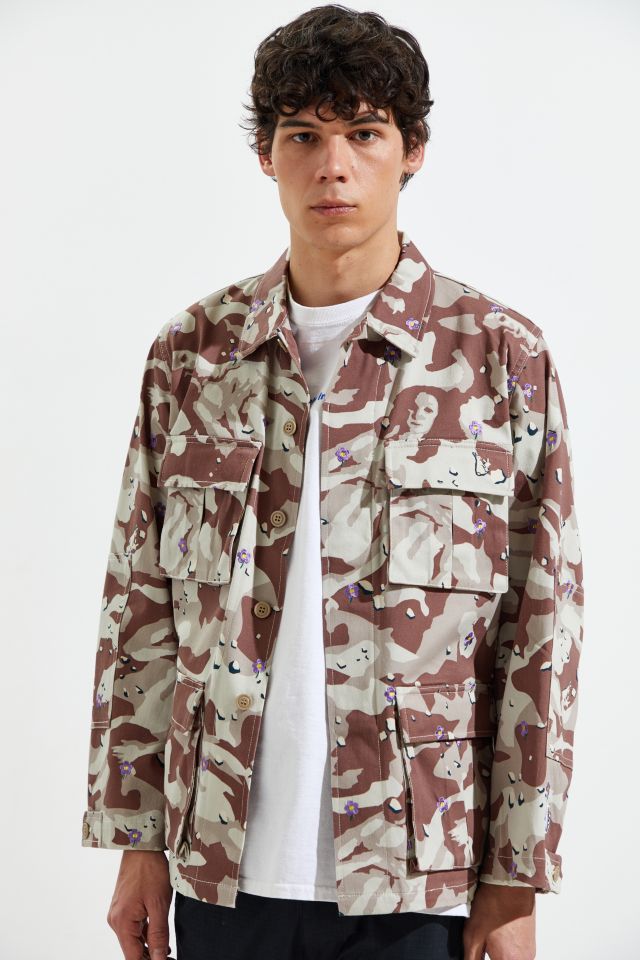Fxxking Rabbits Love And Peace Camo Jacket | Urban Outfitters