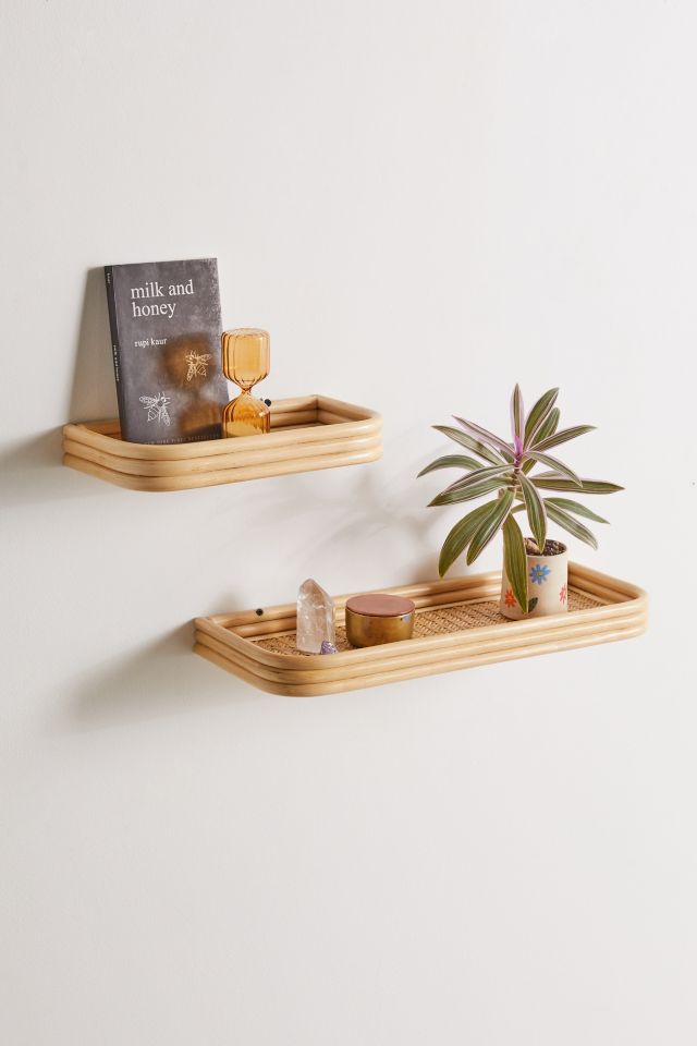 Milly Rattan Wall Mounted Shelf