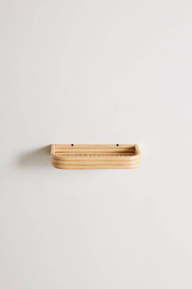 Ria Rattan Floating Wall Shelf #2