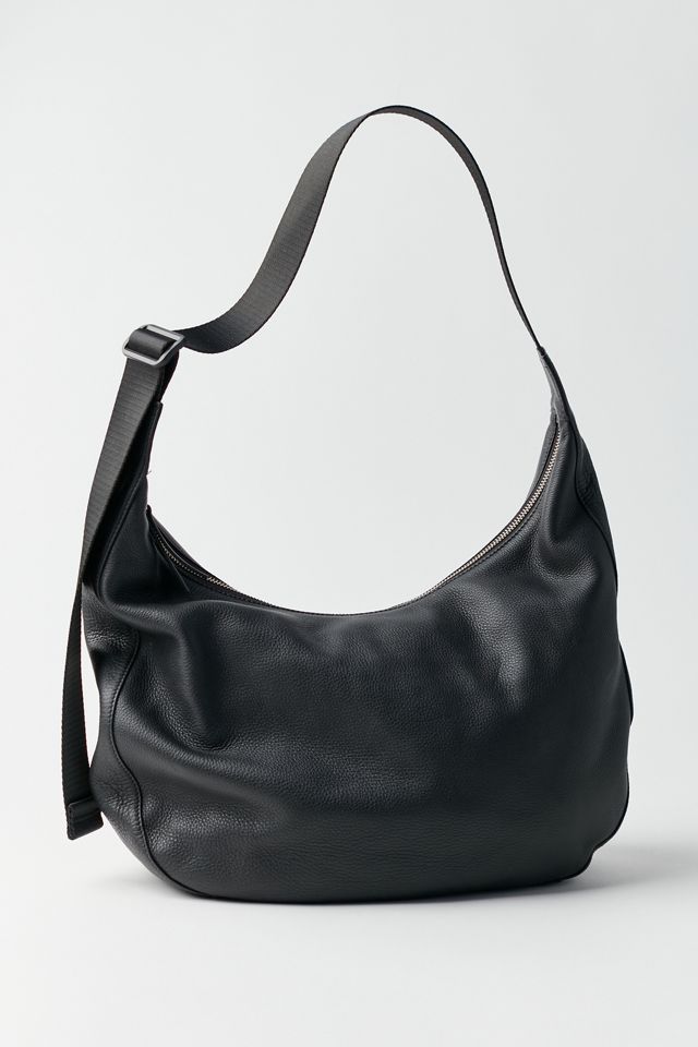 BAGGU Large Crescent Leather Shoulder Bag #1