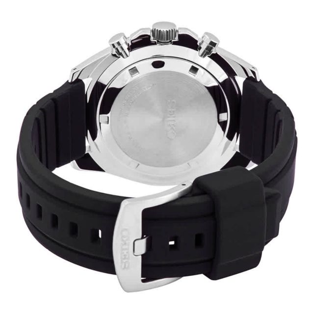 Seiko Chronograph Quartz Black Dial Men's Watch SSB347 #2