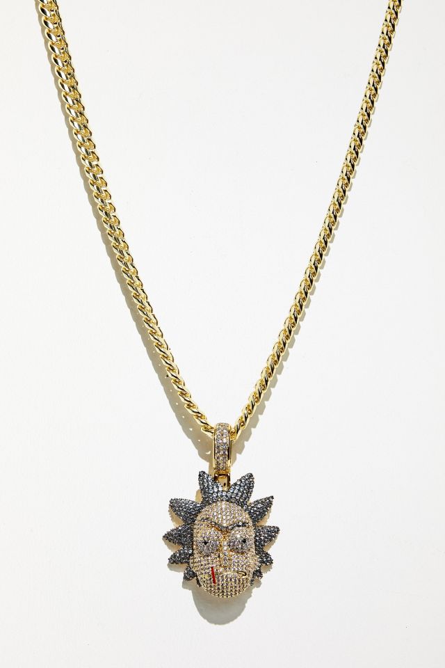 Rick and morty on sale iced out chain