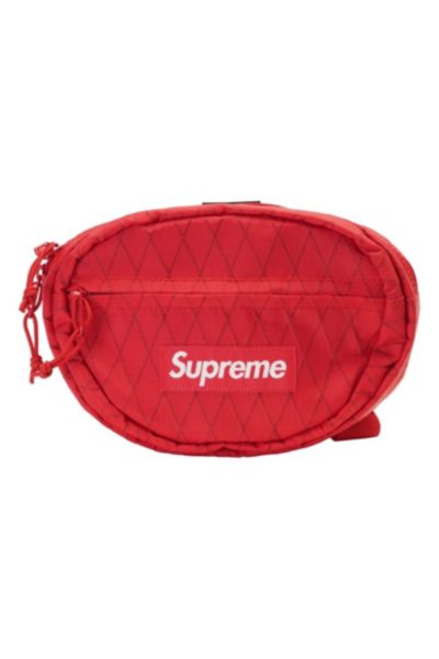 【Supreme】 18ss waist bag Brand New Supreme Waist Bag SS18 Box Logo Fanny Pack- Red