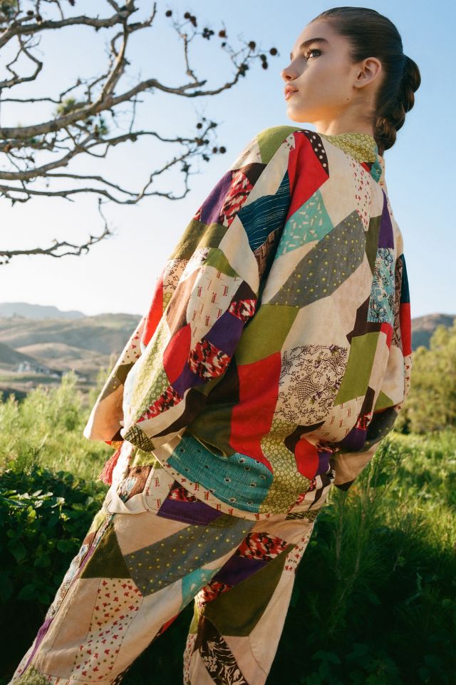 Kimchi Blue Oversized Patchwork Jacket  #1