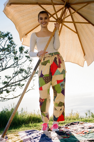 パンツ Eaphi Patchwork Pants-Bloom short 55788244_095_b