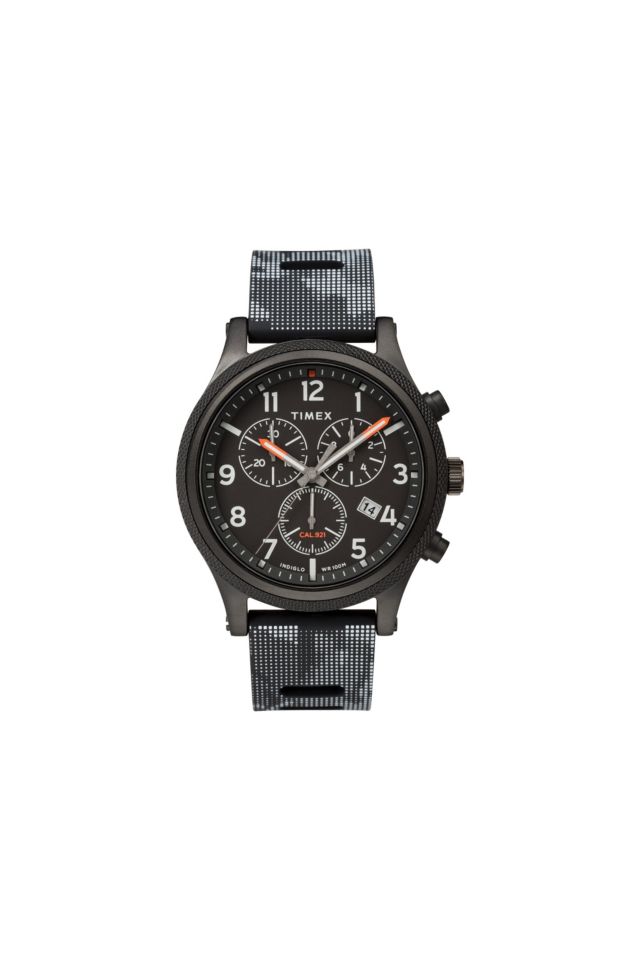 Timex Allied LT Chronograph 42mm Silicone Strap Watch Urban Outfitters