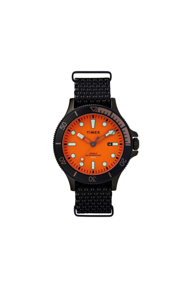 Allied coastline 43mm fabric strap outlet watch