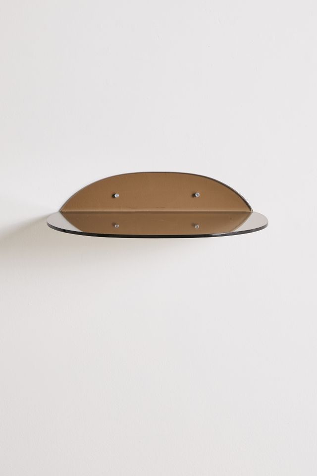 Large Acrylic Half Moon Wall Shelf #1