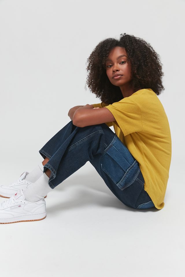 BDG Jamie Split Neck Basic Tee #1