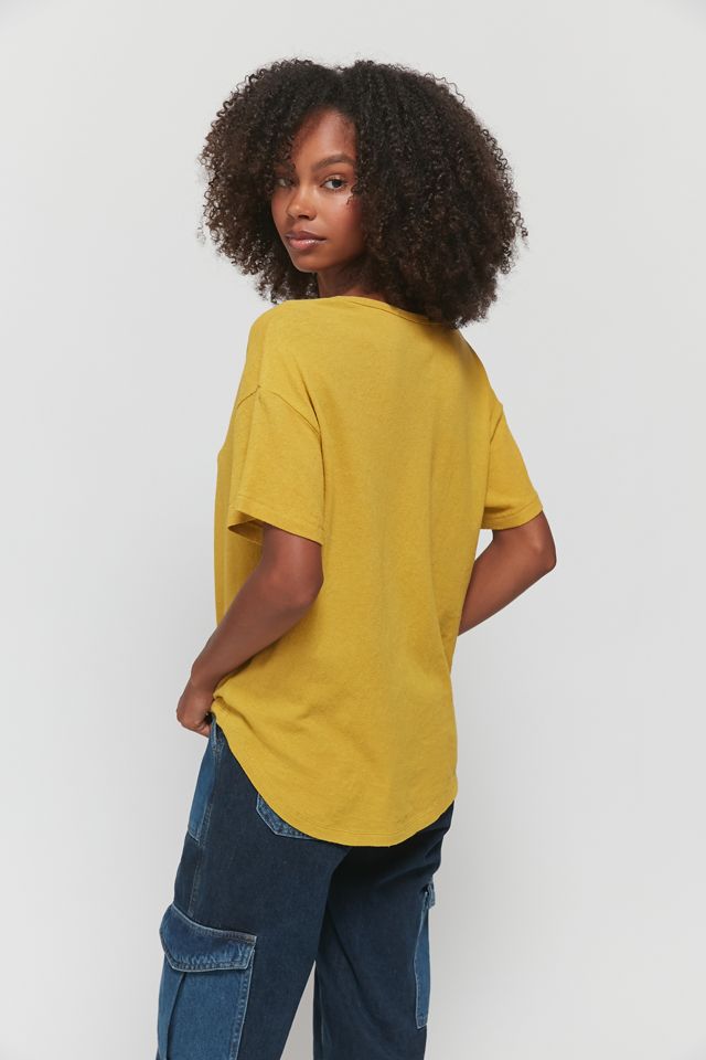 BDG Jamie Split Neck Basic Tee #2