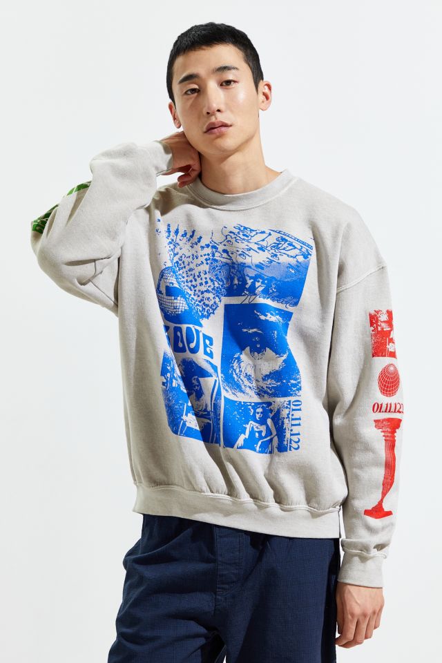 Collage Overdyed Crew Neck Sweatshirt   #1