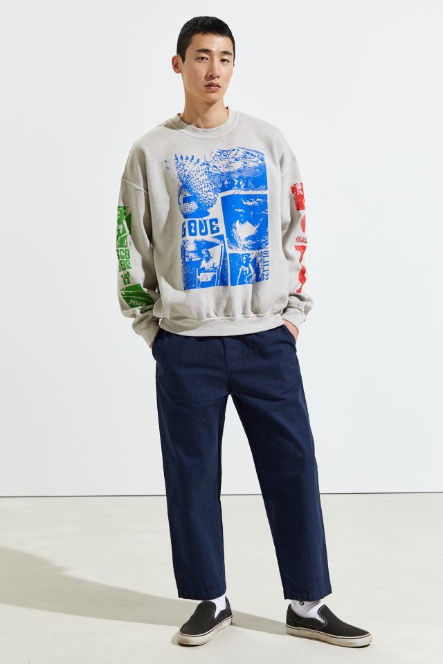 Collage Overdyed Crew Neck Sweatshirt   #2