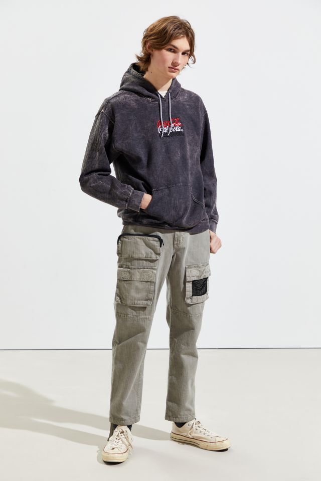 Coca Cola Embroidered Overdyed Hoodie Sweatshirt  #2