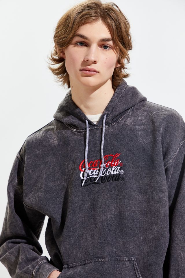 Coca Cola Embroidered Overdyed Hoodie Sweatshirt  #4