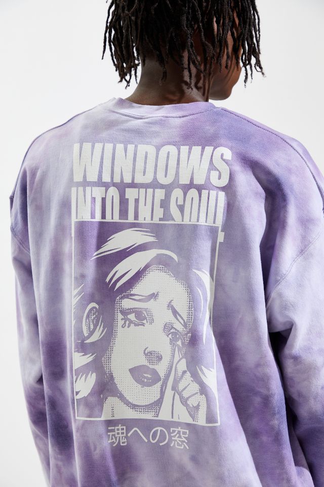 Sweat-Shirt Ras Du Cou Tie-Dye Windows Into The Soul #2