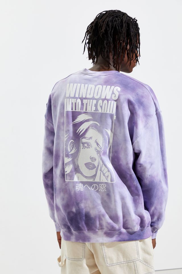 Sweat-Shirt Ras Du Cou Tie-Dye Windows Into The Soul #5