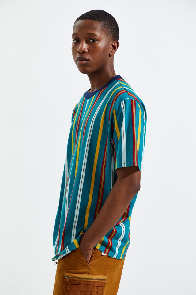 GUESS Teal Party Stripe Tee #4