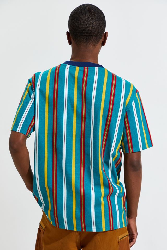 GUESS Teal Party Stripe Tee #5