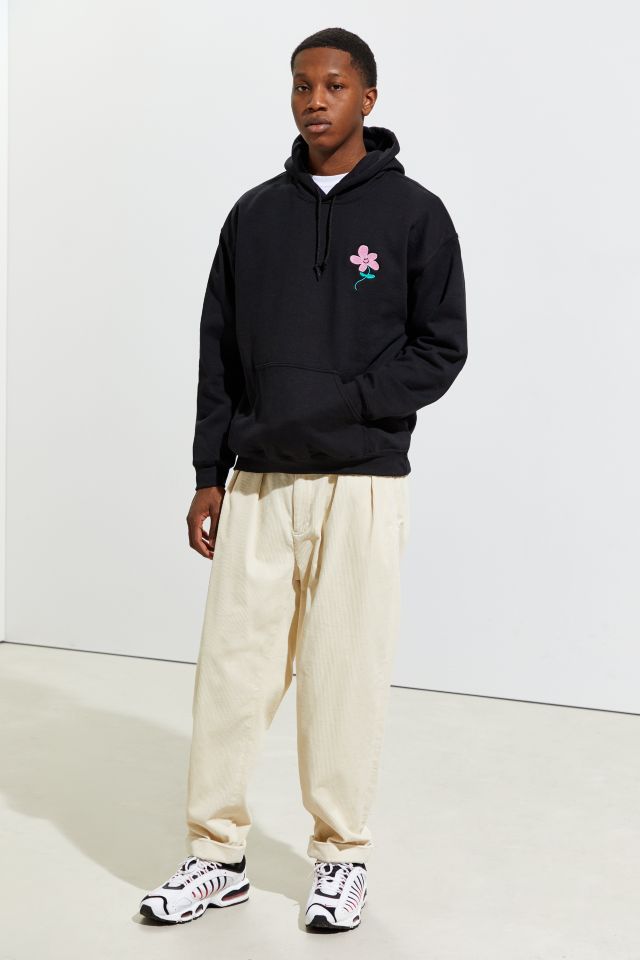 Embroidered Flower Hoodie Sweatshirt   #2