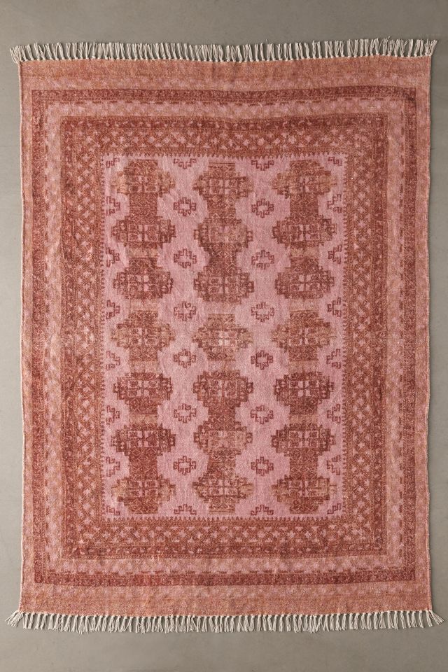 Oleta Geo Printed Chenille Rug Urban Outfitters Canada