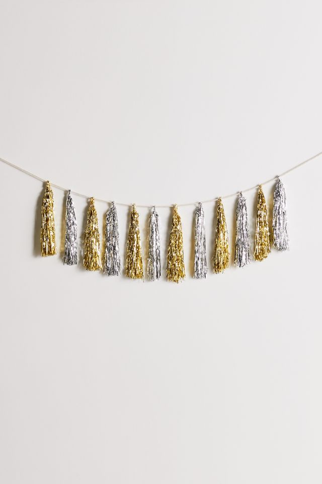 Gold And Silver Tassel Garland #1