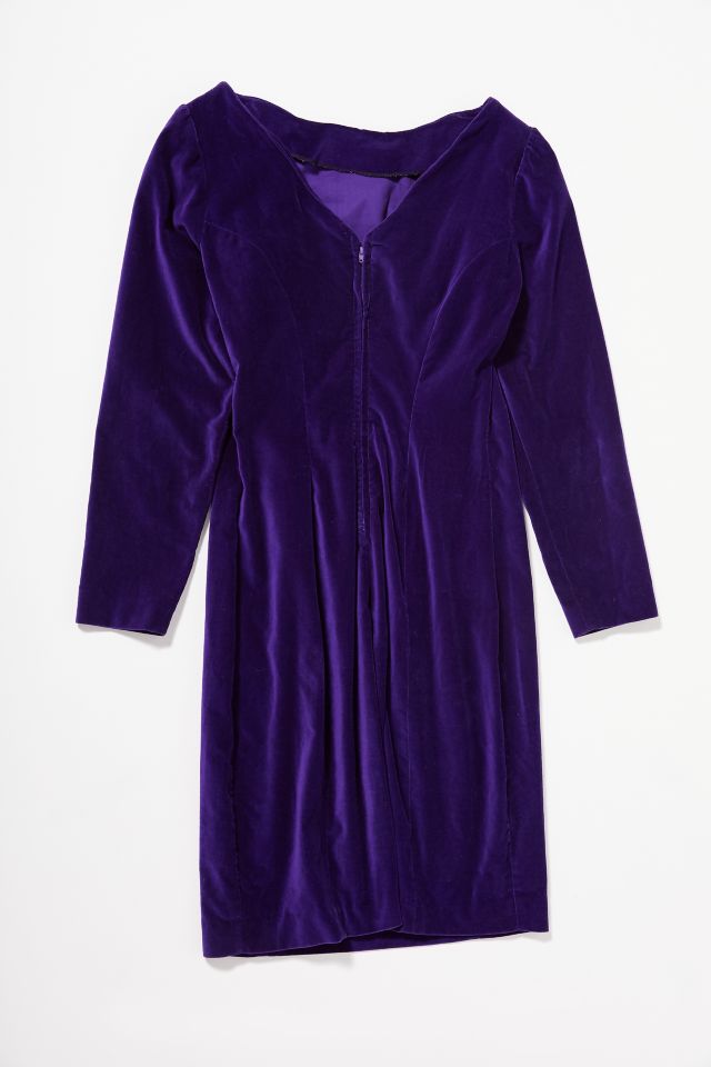 【80'S・Vintage】SIMPLE PURPLE VELOUR DRESS s-l400.jpg