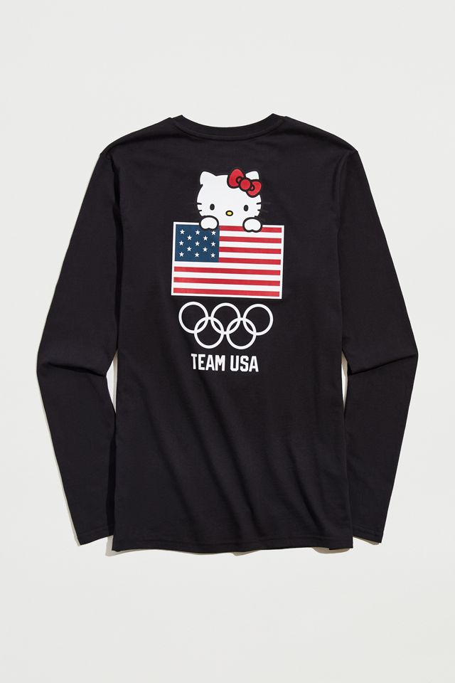Hello Kitty X Team USA Flag Long Sleeve Tee Urban Outfitters