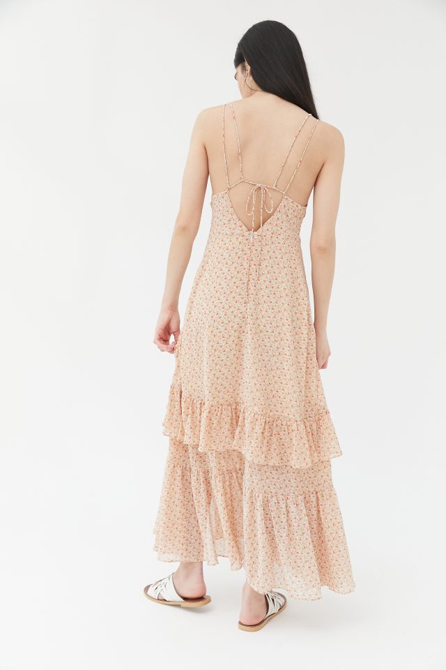 UO Sparklers Chiffon Midi Dress #3