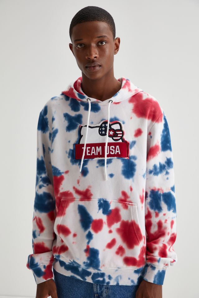 Hello Kitty X Team USA Tie-Dye Hoodie Sweatshirt #2