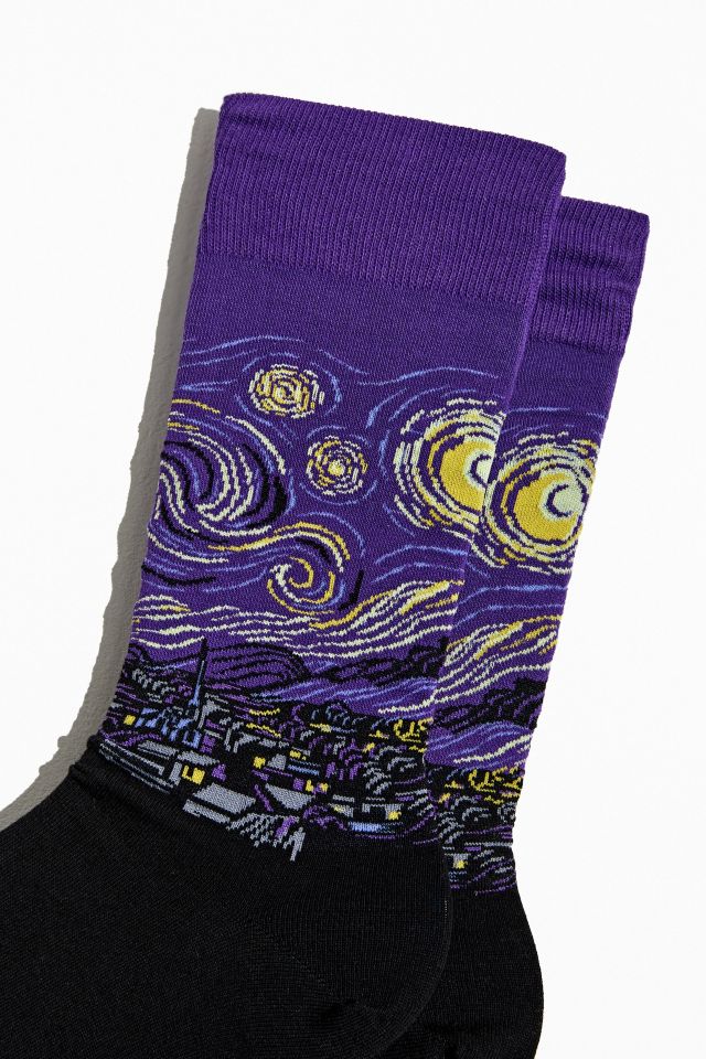 HOTSOX Van Gogh's Starry Night Crew Sock  #1