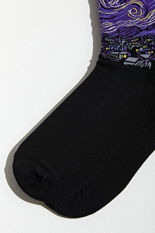 HOTSOX Van Gogh's Starry Night Crew Sock  #2