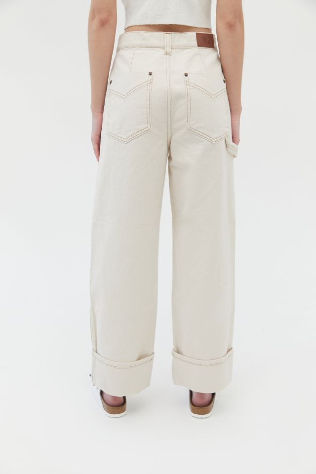 BDG Carter Deep Cuff Carpenter Jean – Ivory Denim #1