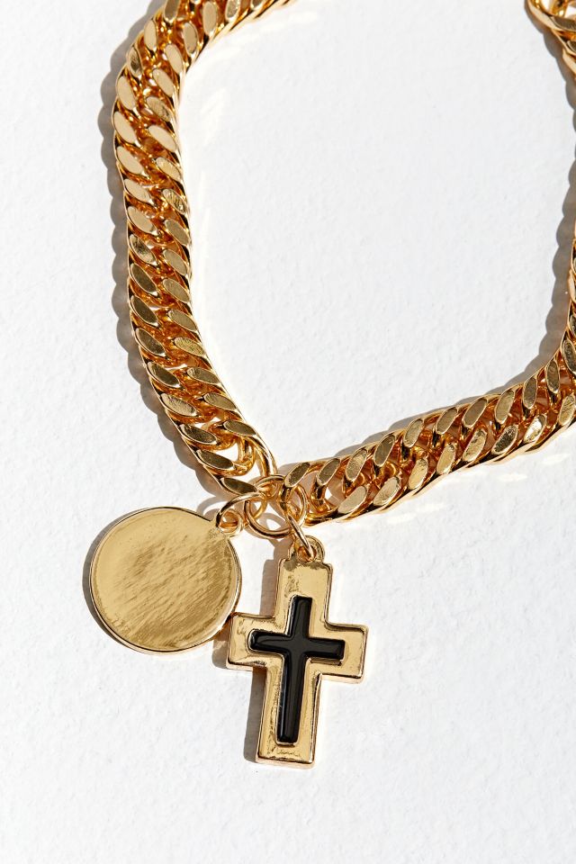 Bracelet avec pendentif croix #1