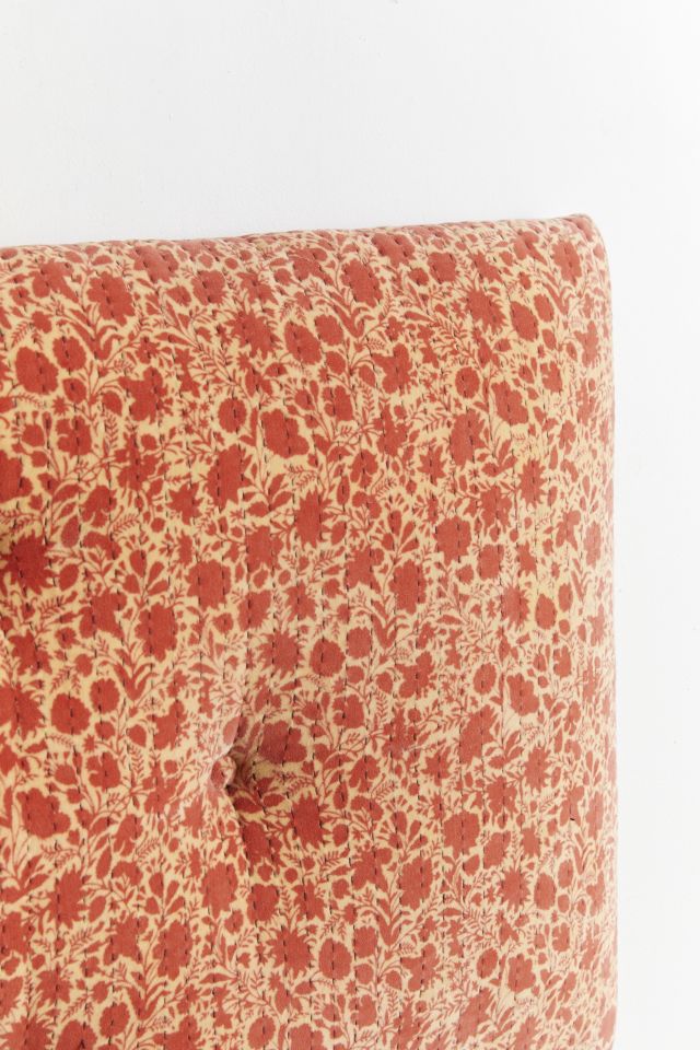 Floral Kantha Upholstered Headboard #3