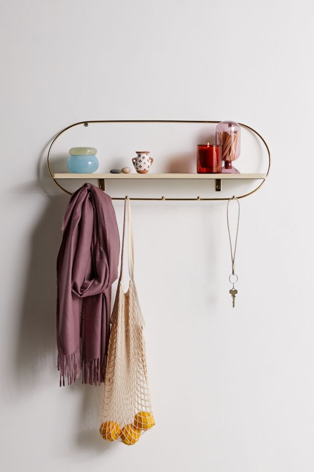 Ella MultiHook Wall Shelf Urban Outfitters
