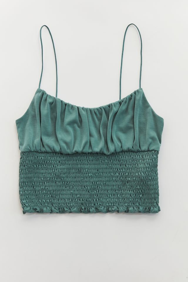 UO Emma Cupro Smocked Cami #1