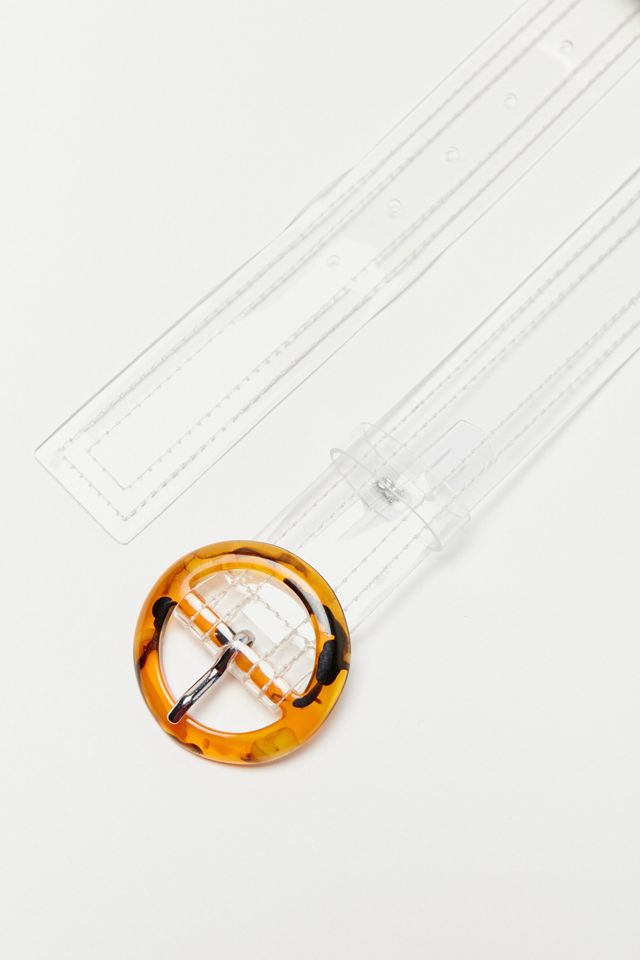 Janice Clear Tortoise Shell Buckle Belt | Urban Outfitters