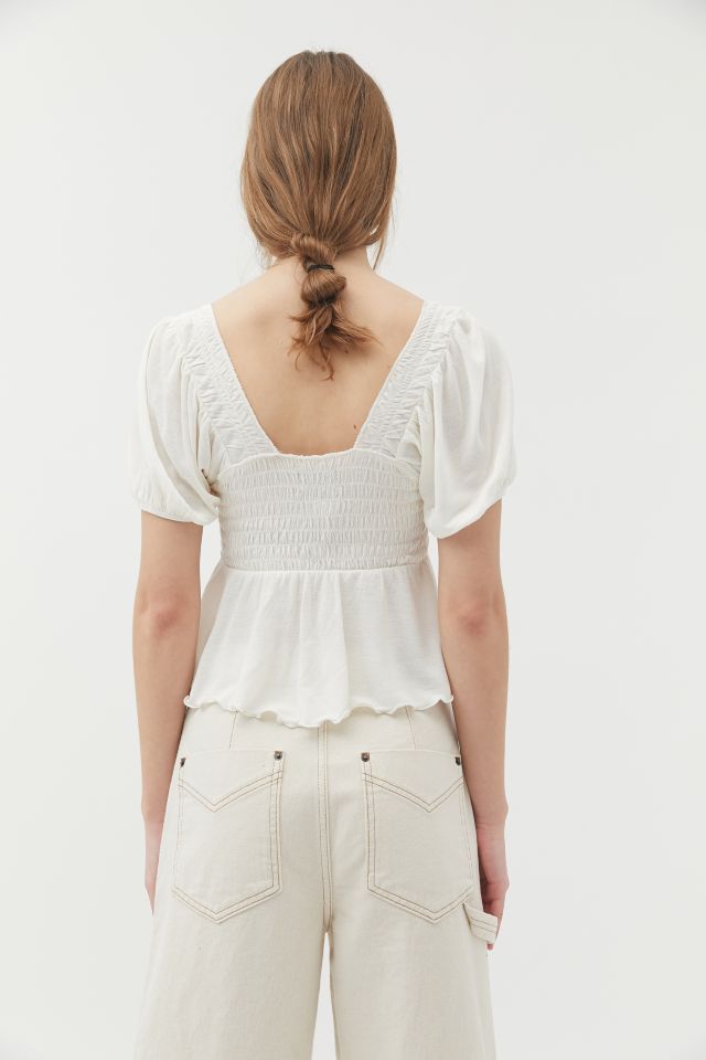 UO Angelo Smocked Bodice Top #2