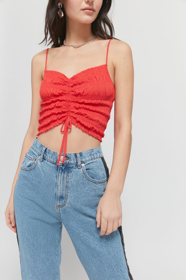 UO Sophie Ruched Cropped Cami #1
