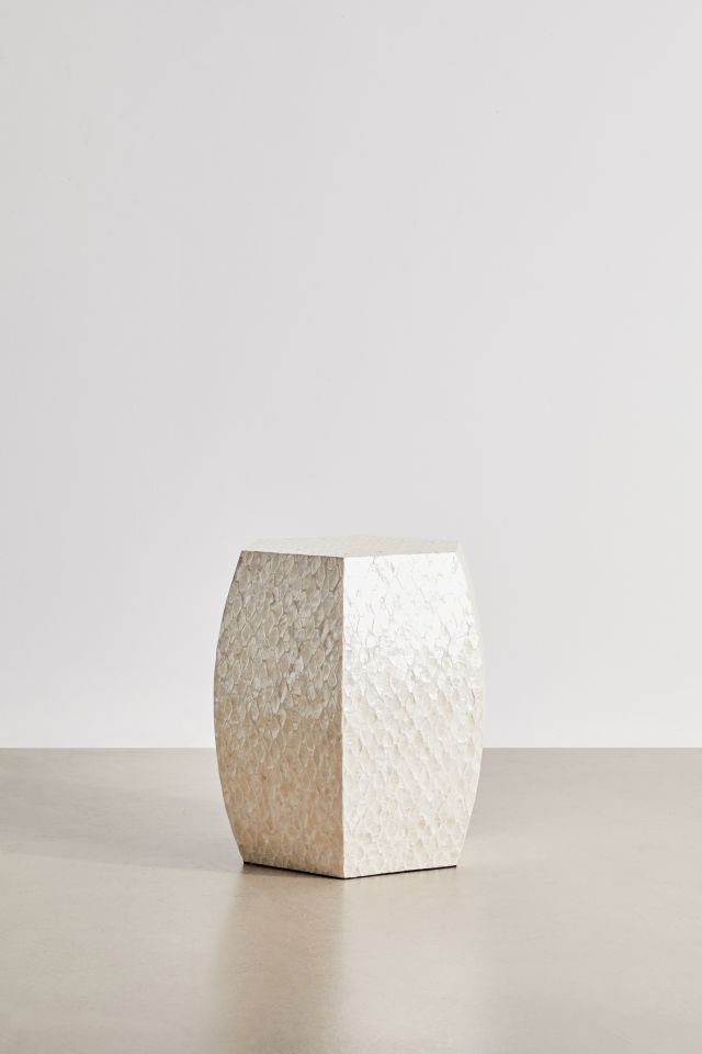 Hexagon Capiz Side Table #2