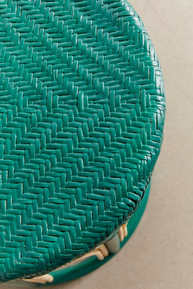 Lulu Green Rattan Side Table | Urban Outfitters