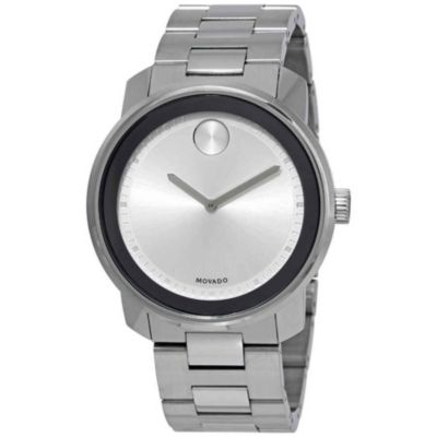 Movado Bold Silver Dial Stainless Steel Men's Watch 3600257